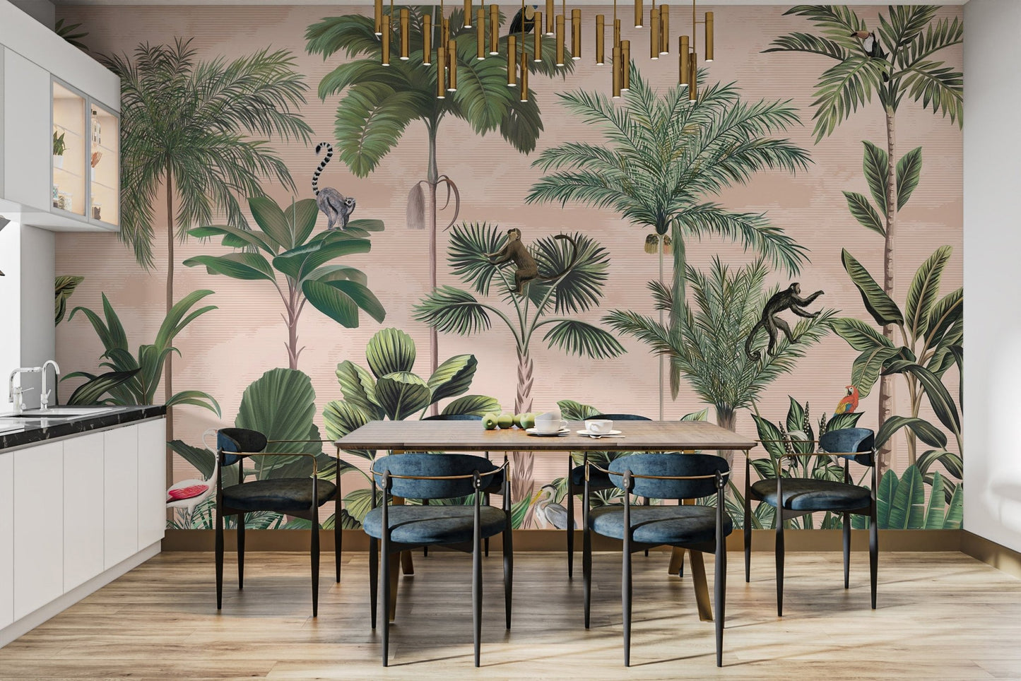 Green Forest Wallpaper Mural - Wallanza