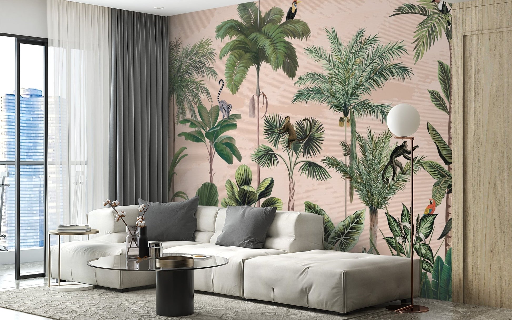 Green Forest Wallpaper Mural - Wallanza