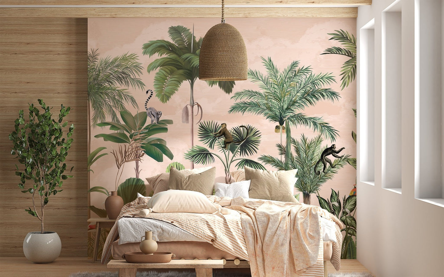 Green Forest Wallpaper Mural - Wallanza