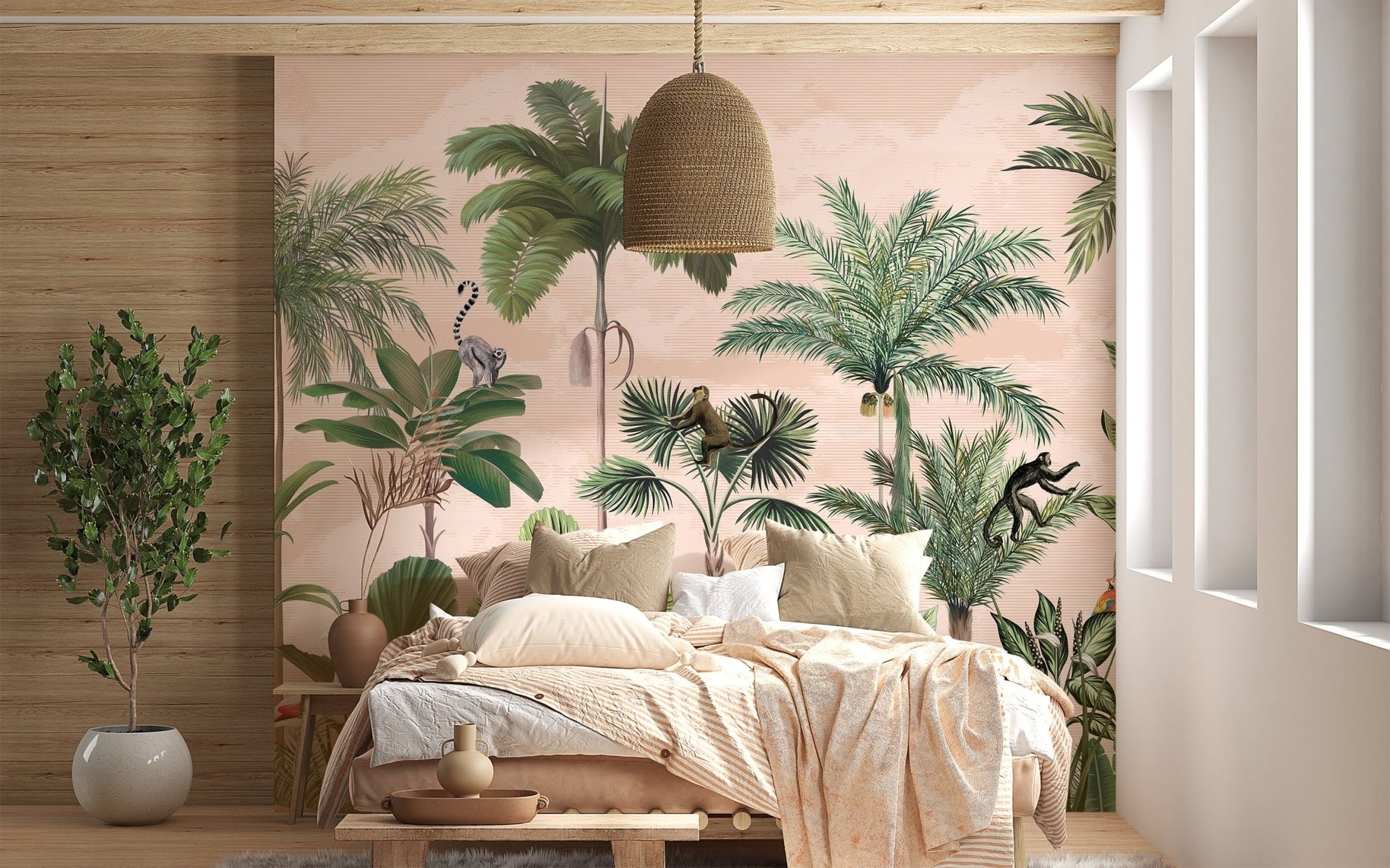 Green Forest Wallpaper Mural - Wallanza