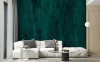 Dramatic dark green wallpaper with high-contrast grunge elements.