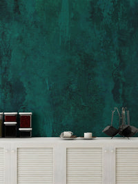 Artistic dark teal grunge wallpaper with vertical brush stroke textures.