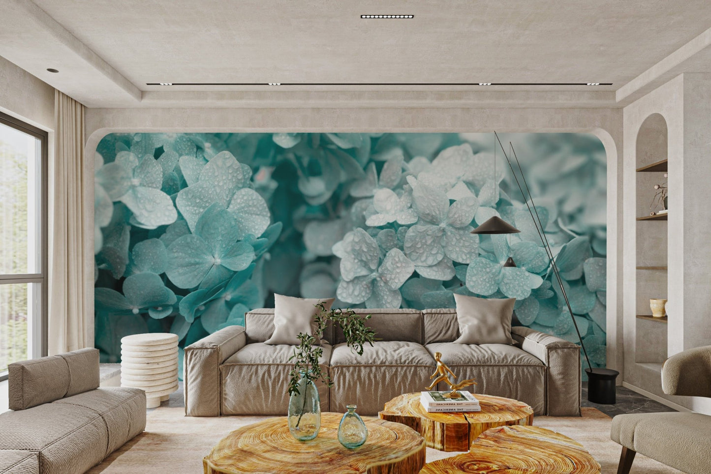 Green Hydrangea Bloom Wallpaper - Wallanza