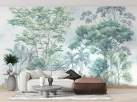 Green Tropical Jungle Wallpaper - Wallanza