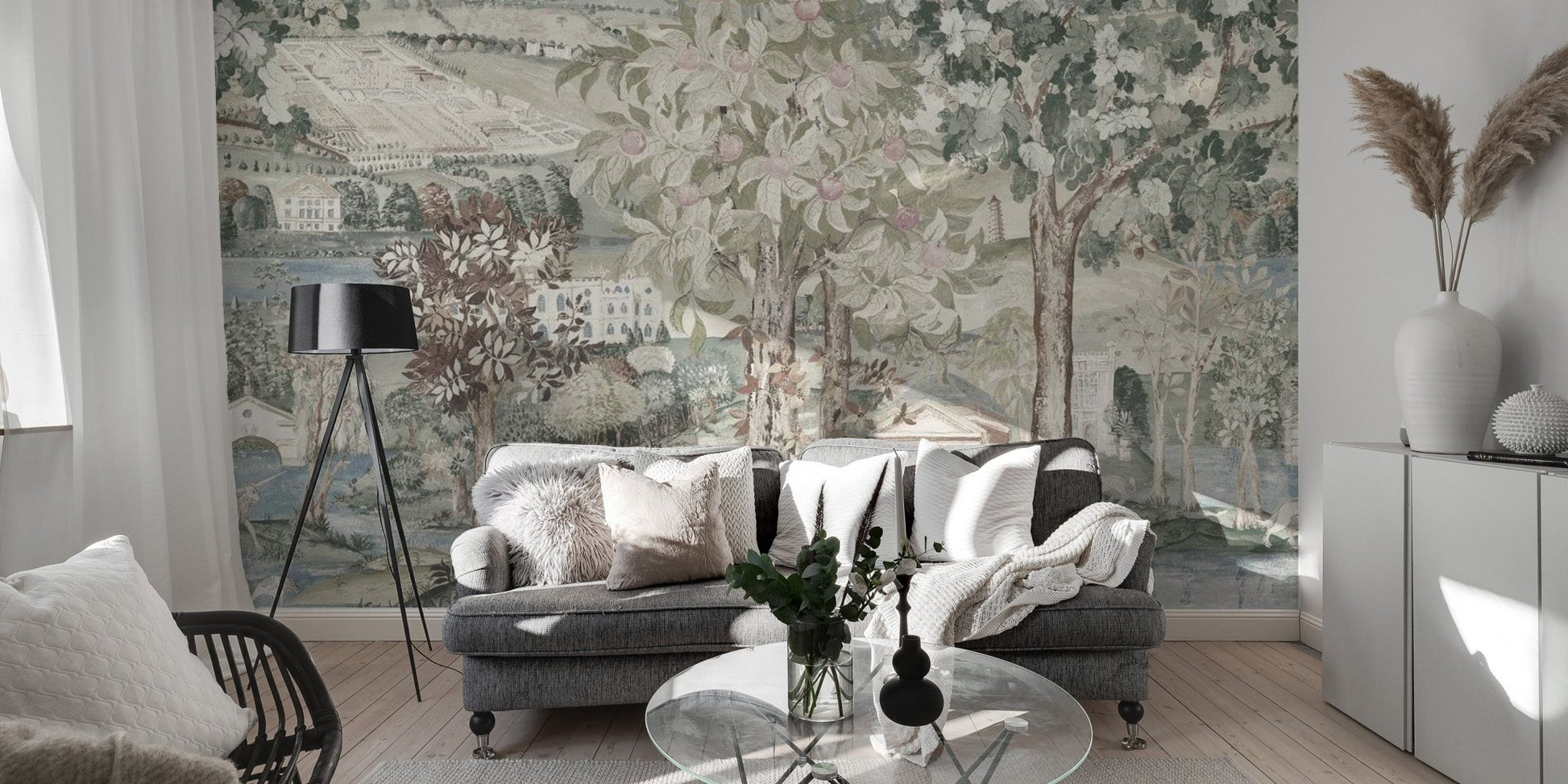 Green Zoffany Art wallpaper - Wallanza