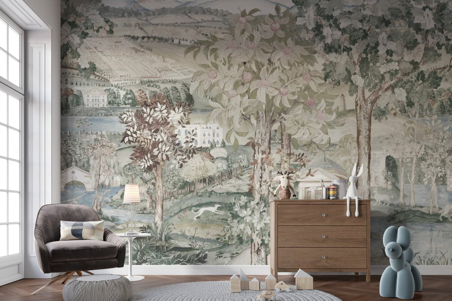 Green Zoffany Art wallpaper - Wallanza