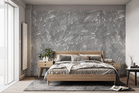 Grey Strokes Wallpaper Mural - Wallanza