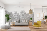 Grey Trees Wall Mural - Wallanza