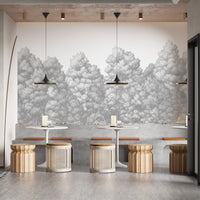 Grey Trees Wall Mural - Wallanza
