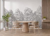 Grey Trees Wall Mural - Wallanza