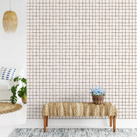 Rustic sketch grid texture for modern wall murals