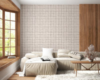 Irregular hand-lined grid for wall murals