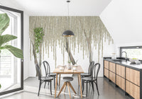 Hanging Flower Tree Mural for Peaceful Dining Room Decor