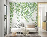 Hanging Leaves Wall Mural - Wallanza