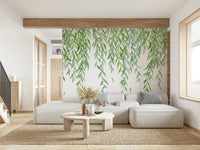 Hanging Leaves Wall Mural - Wallanza