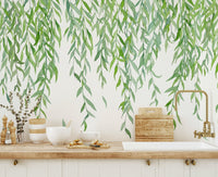 Hanging Leaves Wall Mural - Wallanza