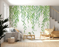 Hanging Leaves Wall Mural - Wallanza