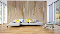 Hanging Leaves Wallpaper with detailed bird and insect motifs.
