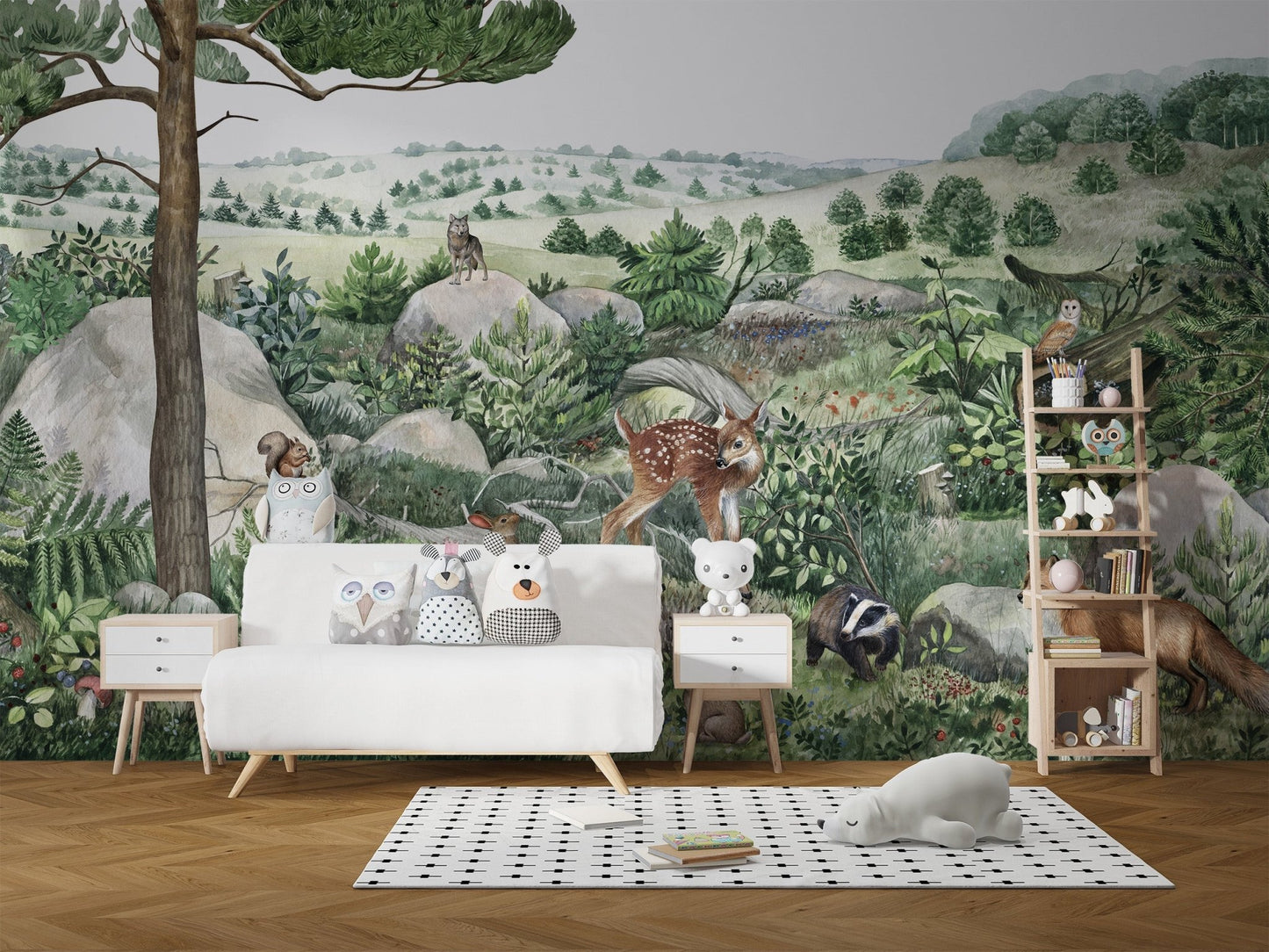 Happy Hills Wallpaper Wall Murals - Wallanza