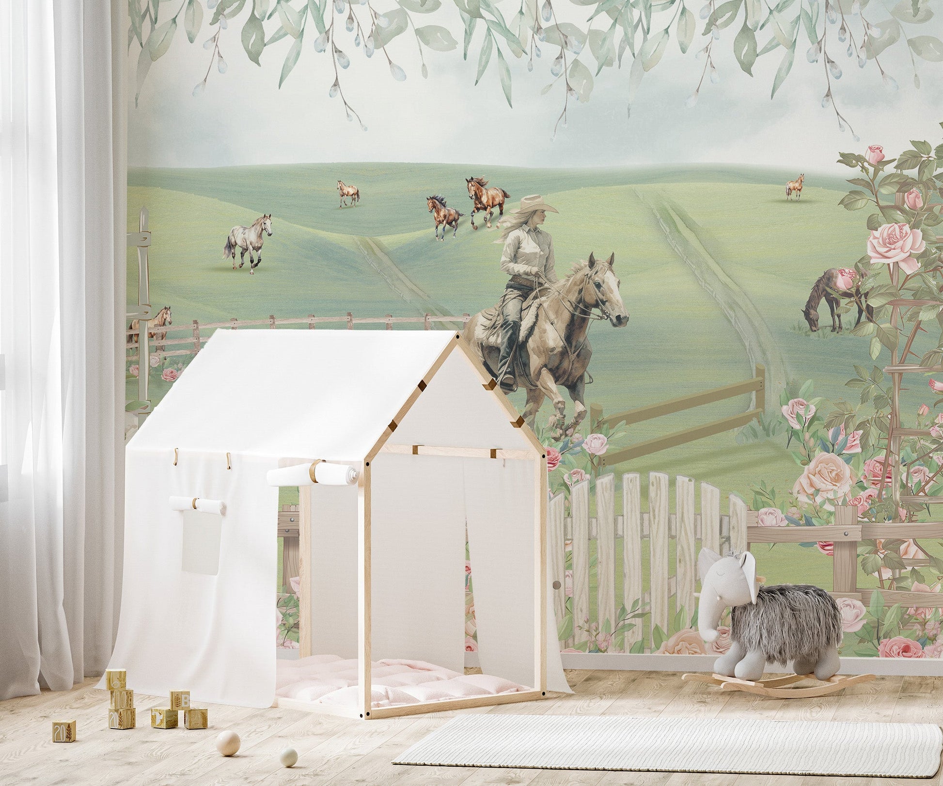 Horse Riding Adventure Wall Mural - Wallanza