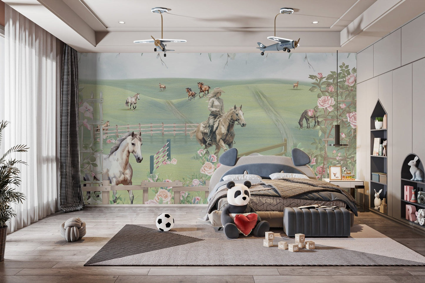 Horse Riding Adventure Wall Mural - Wallanza