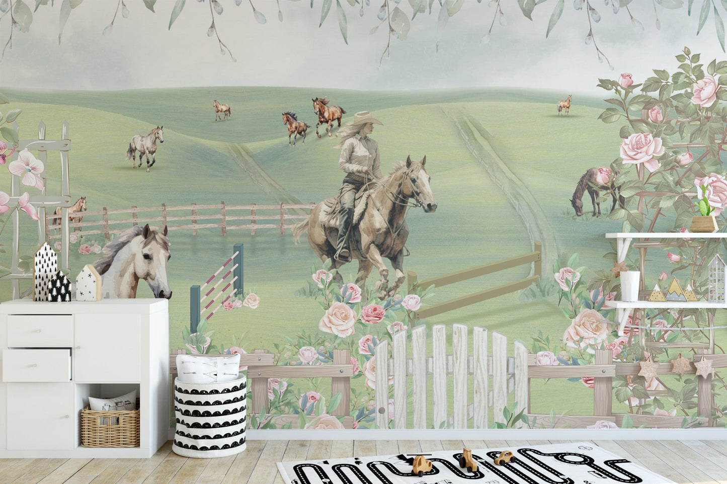 Horse Riding Adventure Wall Mural - Wallanza