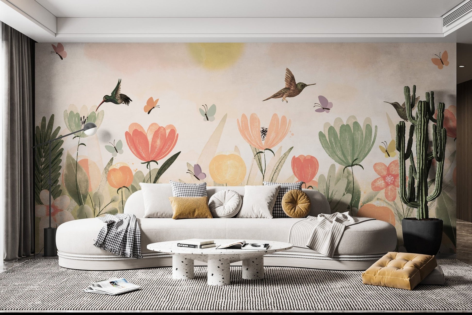 Hummingbird Haven Wallpaper Mural - Wallanza