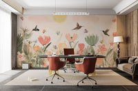 Hummingbird Haven Wallpaper Mural - Wallanza