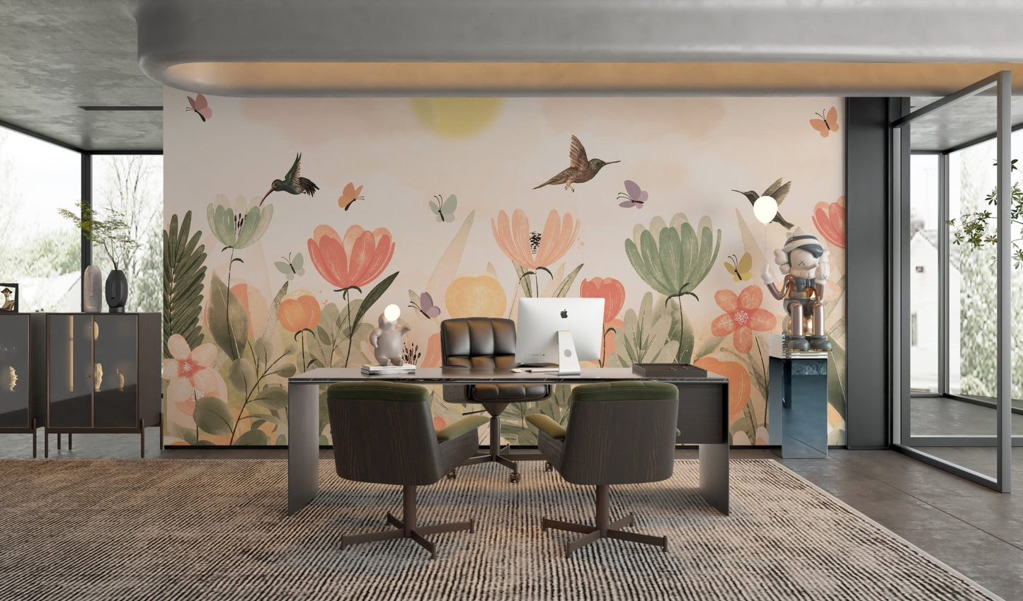 Hummingbird Haven Wallpaper Mural - Wallanza