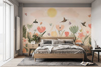 Hummingbird Haven Wallpaper Mural - Wallanza