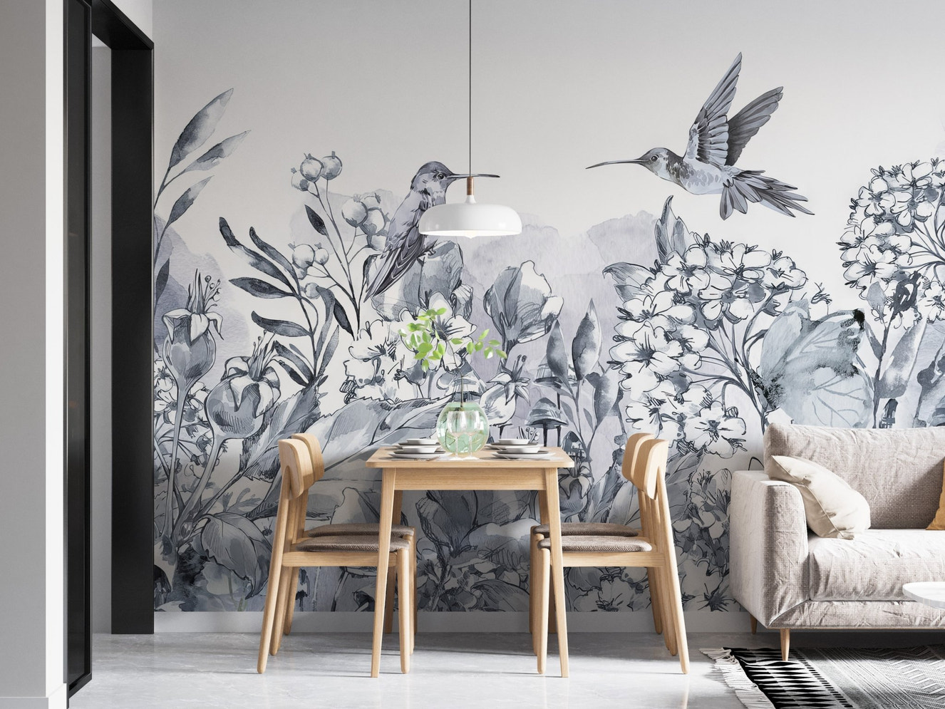 Hummingbirds Paradise Wall Mural - Wallanza
