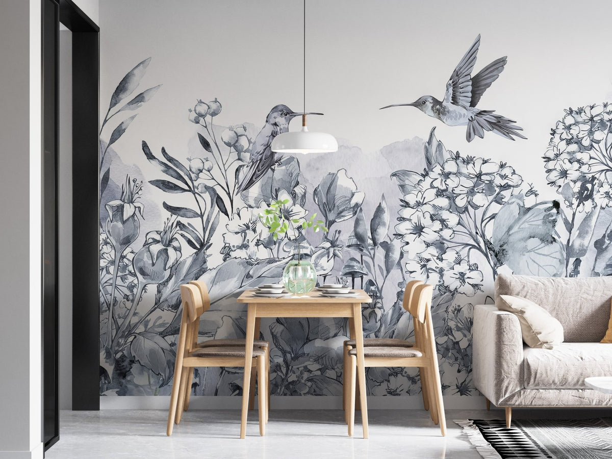 Best Hummingbirds Paradise Wall Mural - Bird Mural Wallpaper