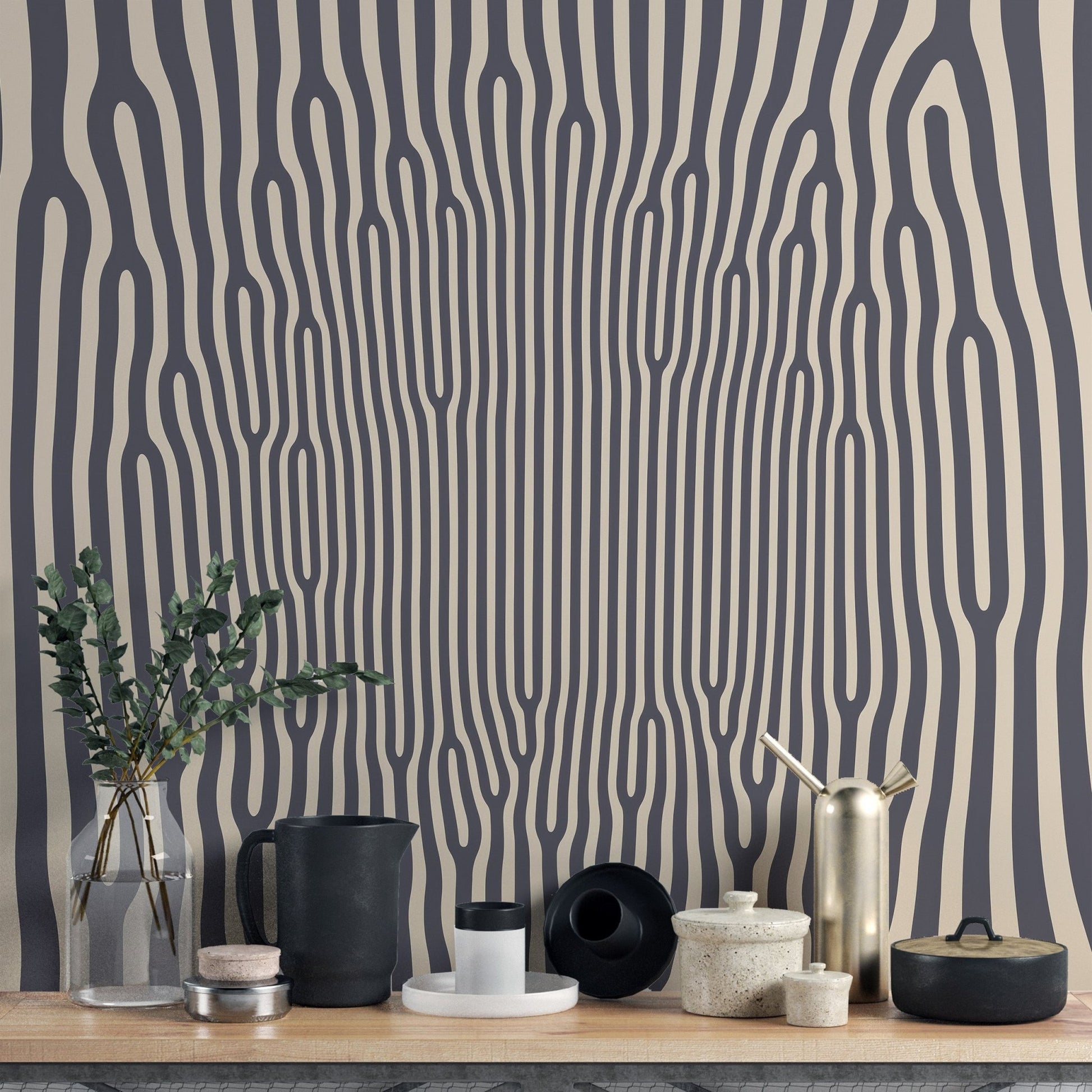 Hypnotic Pattern Wallpaper Mural - Wallanza