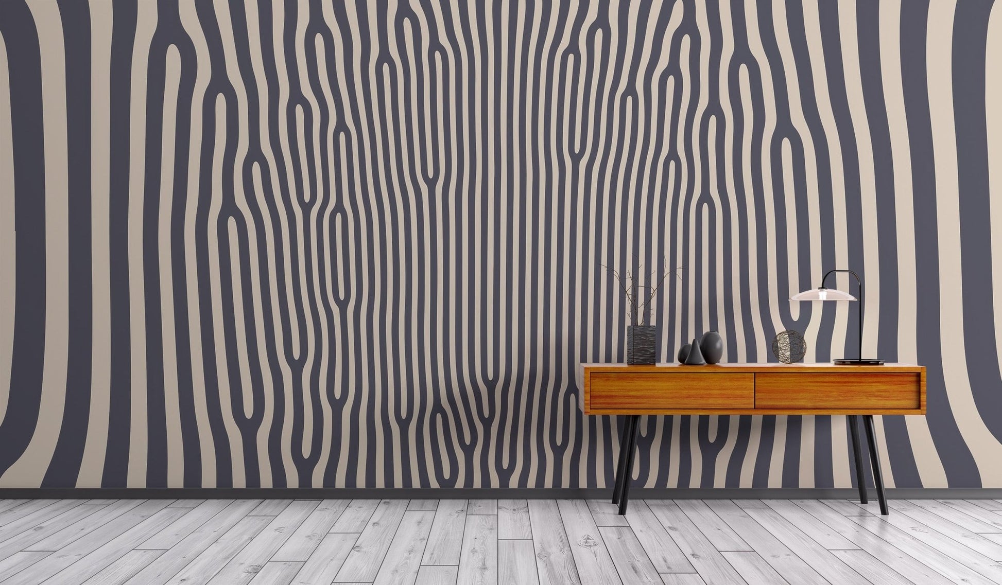 Hypnotic Pattern Wallpaper Mural - Wallanza