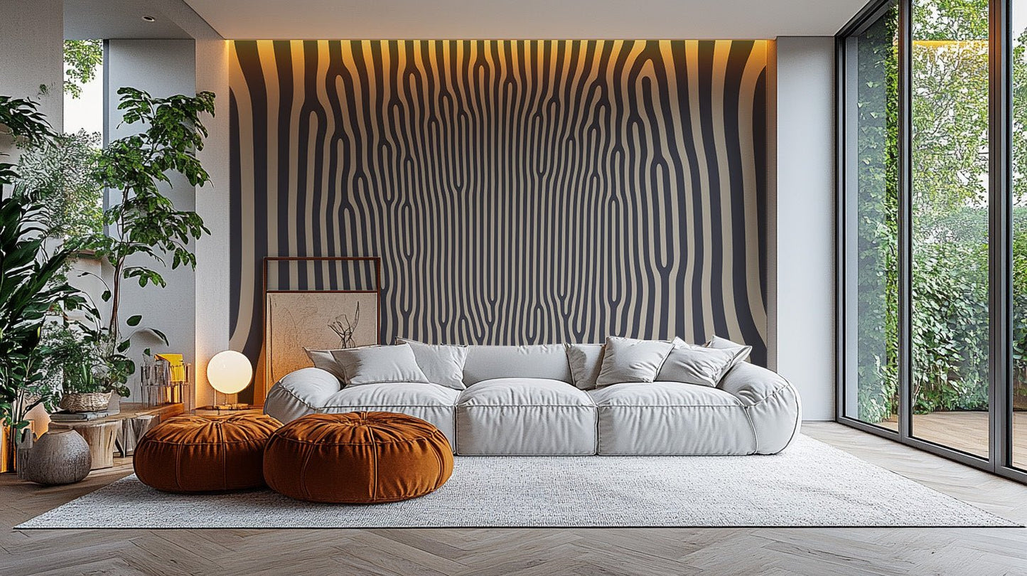 Hypnotic Pattern Wallpaper Mural - Wallanza