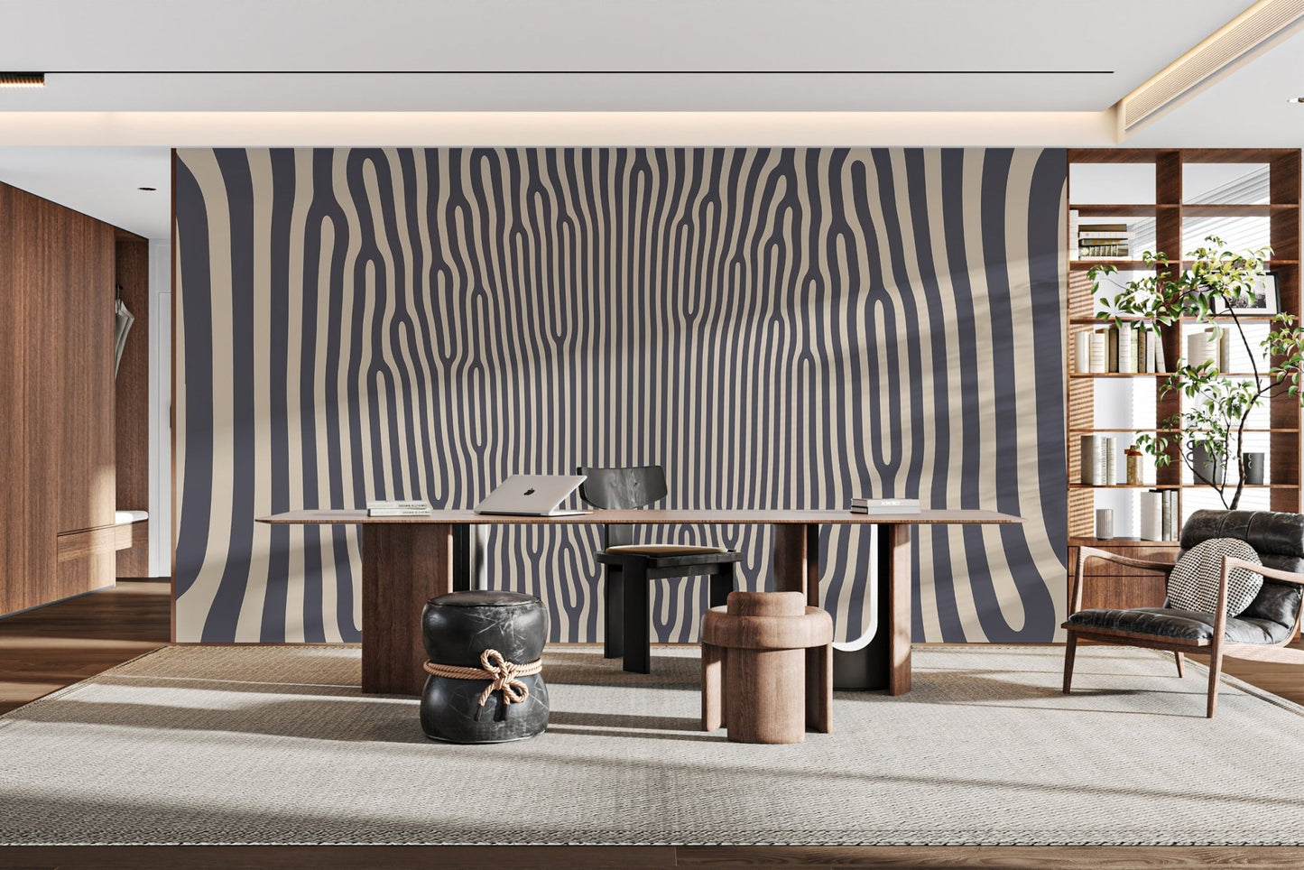 Hypnotic Pattern Wallpaper Mural - Wallanza