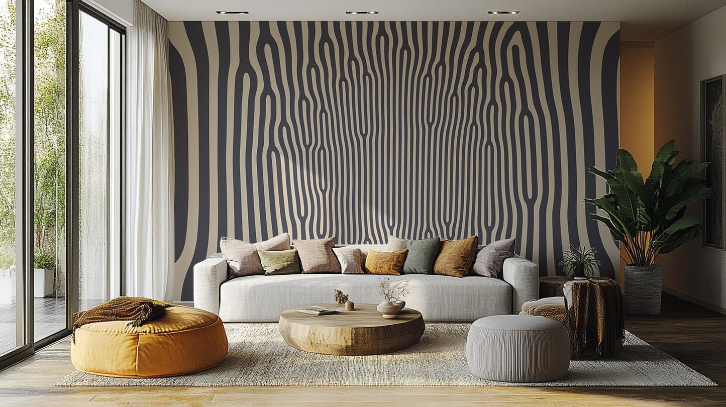 Hypnotic Pattern Wallpaper Mural - Wallanza