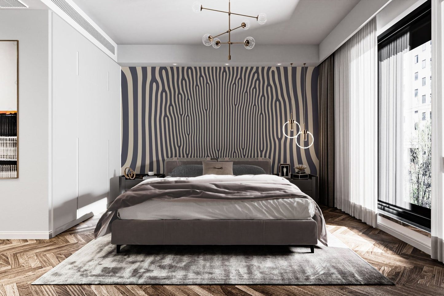 Hypnotic Pattern Wallpaper Mural - Wallanza