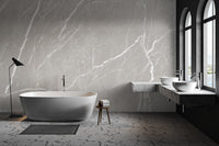 Industrial chic concrete wallpaper with marble texture.