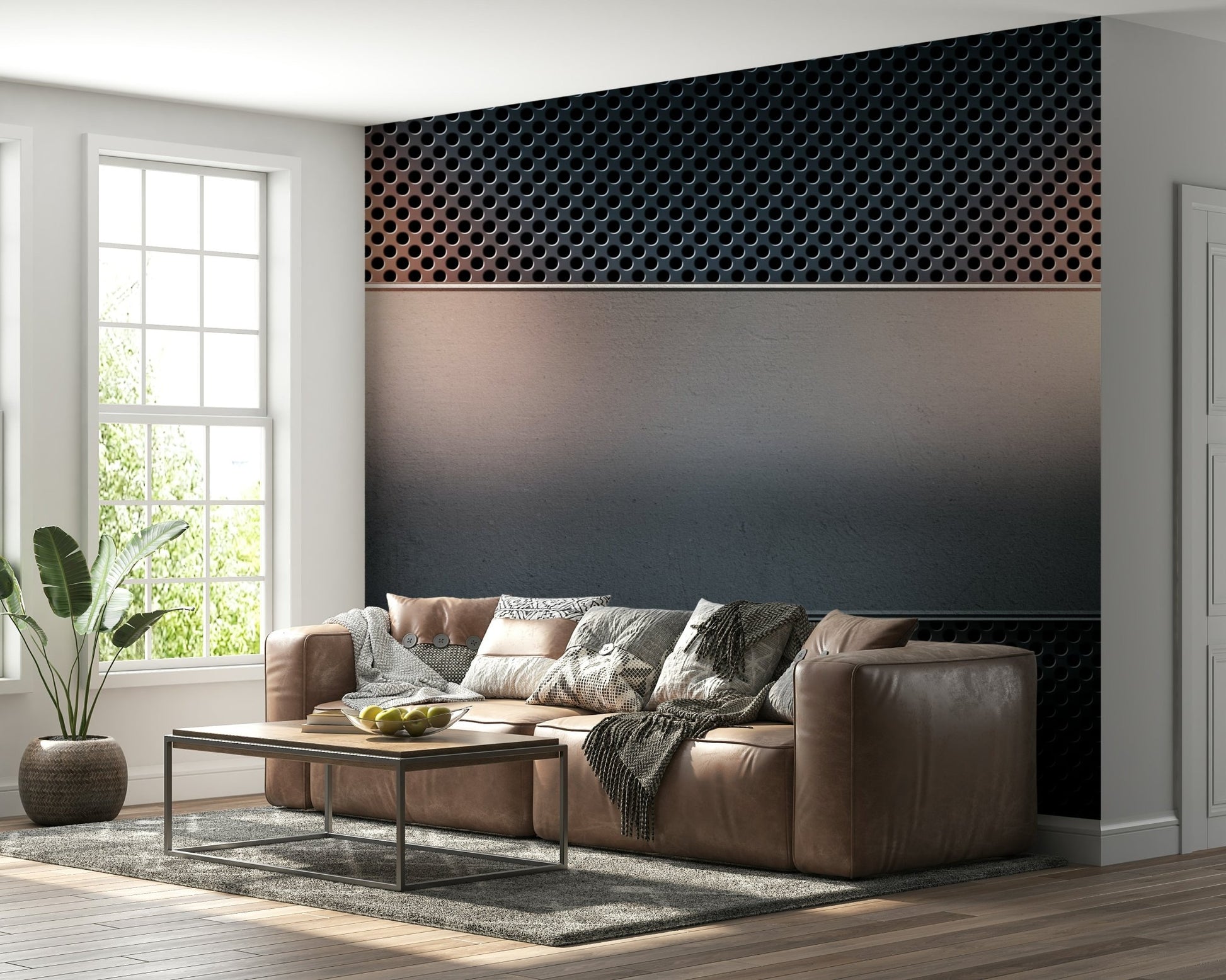 Industrial Grate Wall Mural - Wallanza