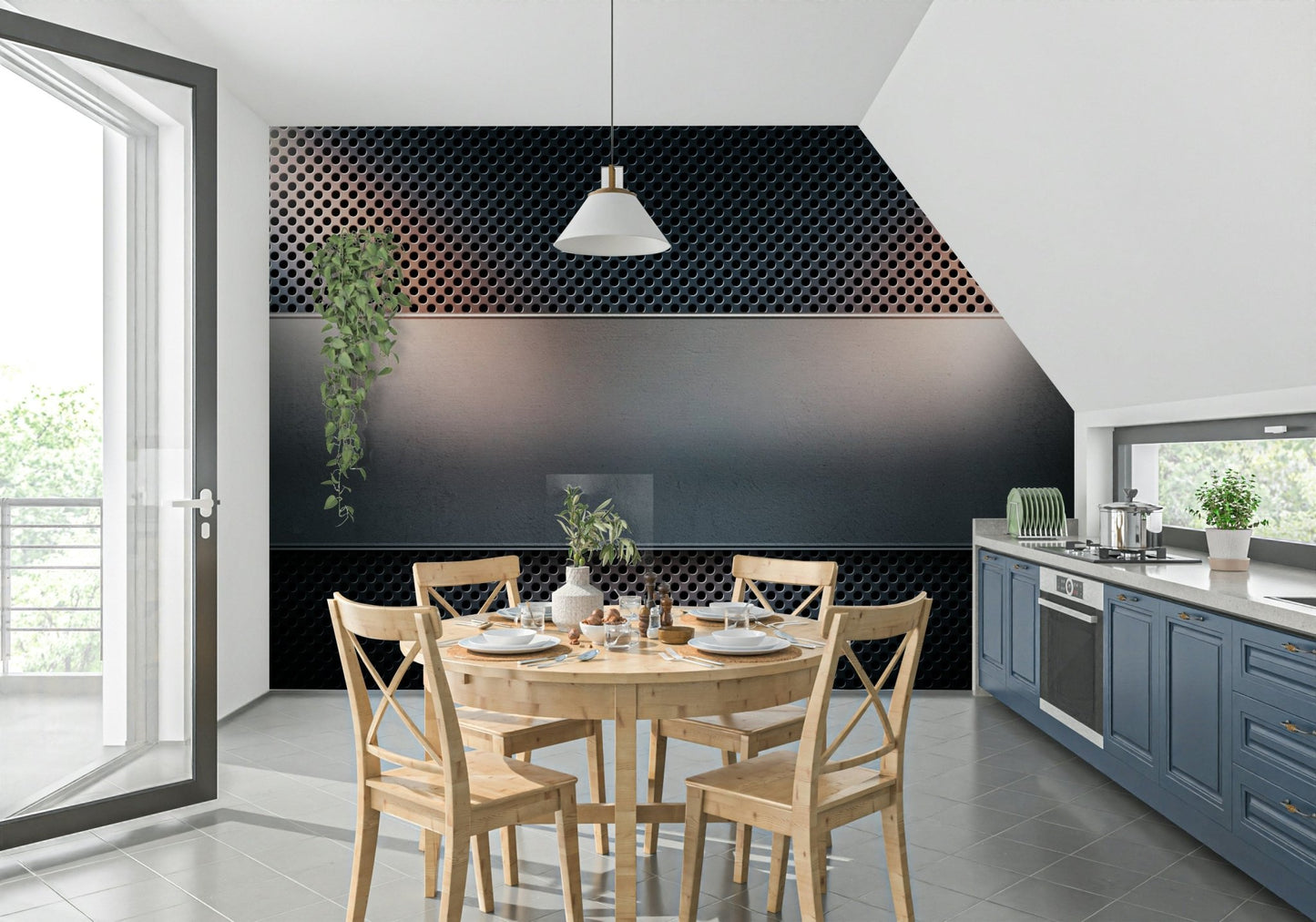 Industrial Grate Wall Mural - Wallanza
