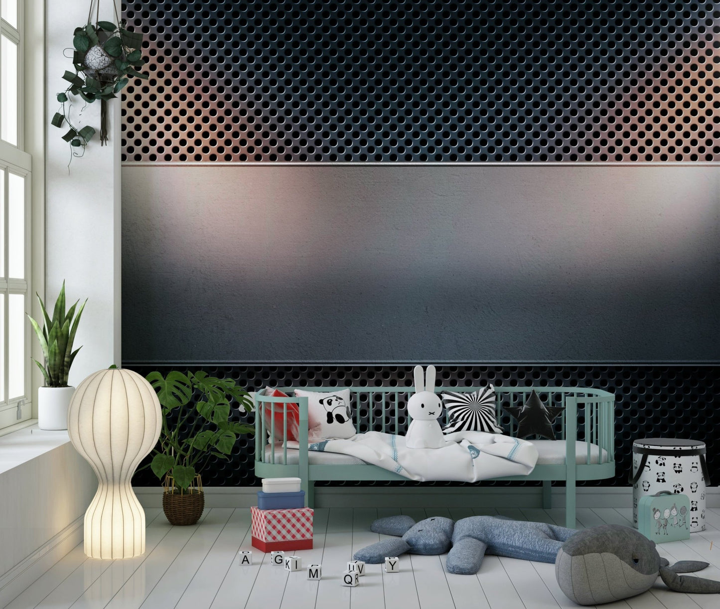 Industrial Grate Wall Mural - Wallanza