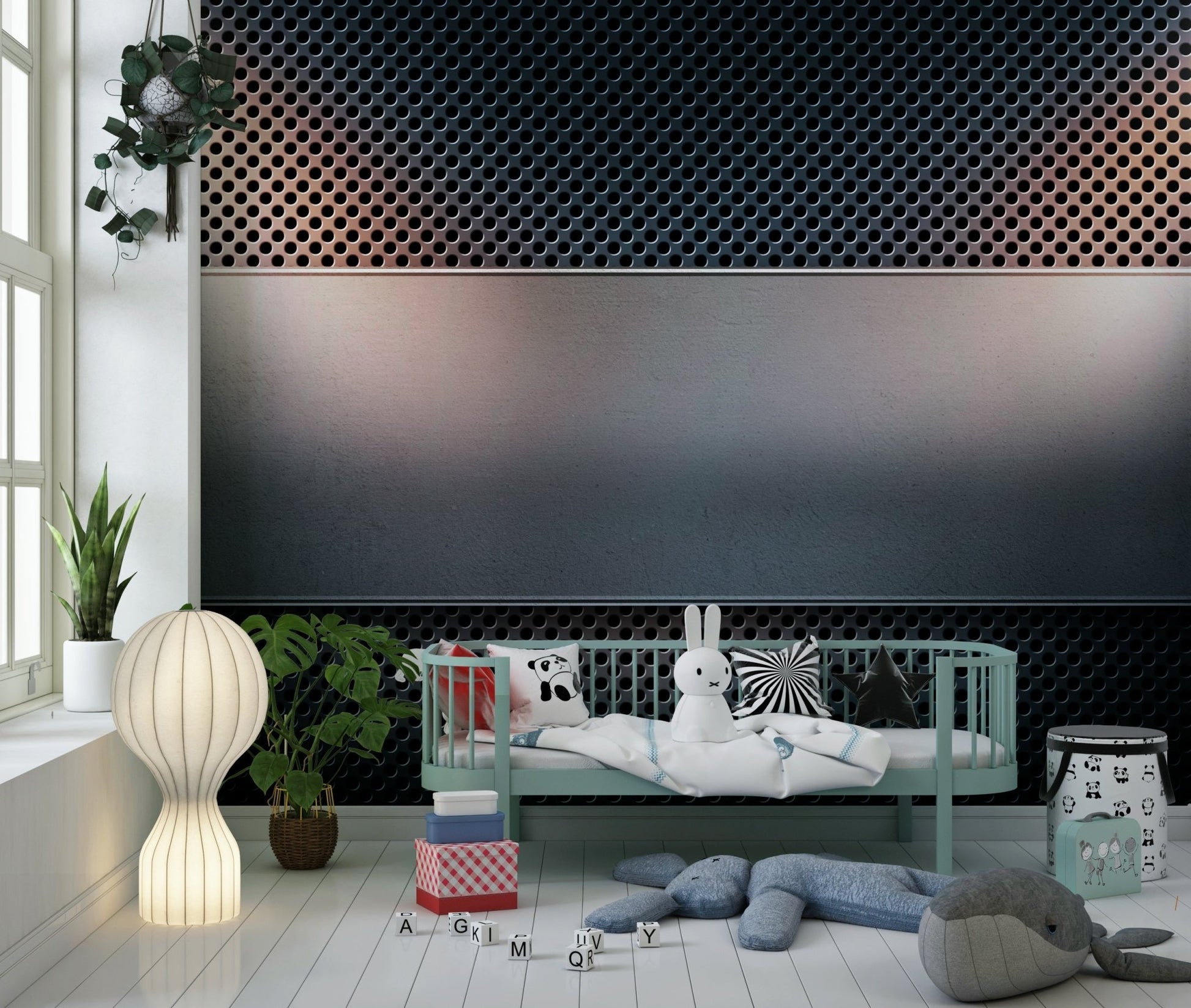 Industrial Grate Wall Mural - Wallanza