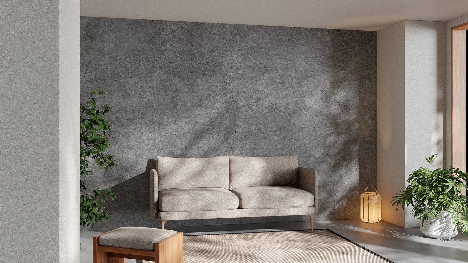 Industrial Grey Wall Mural - Wallanza