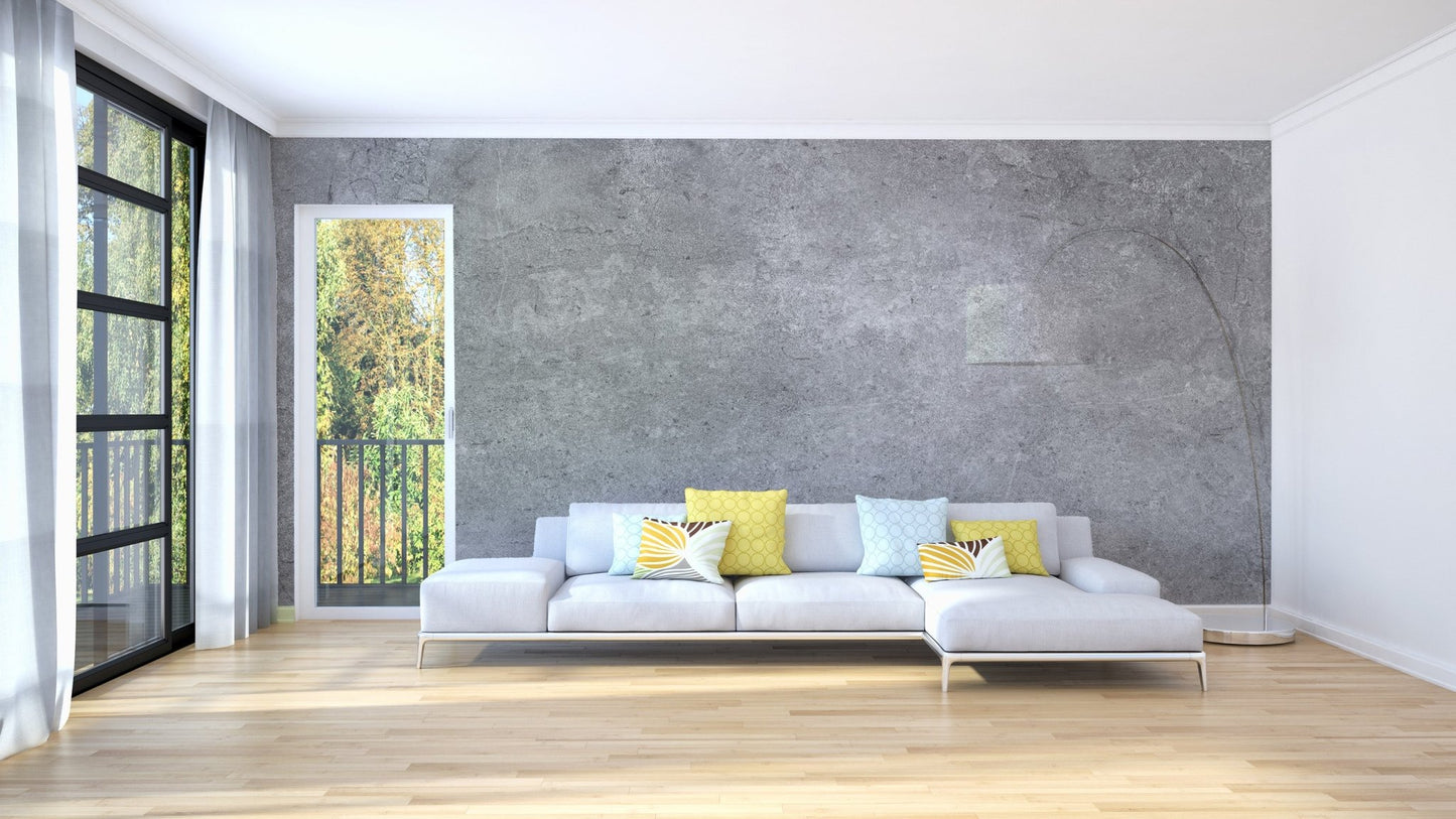 Elegant industrial grey wall mural for rooms
