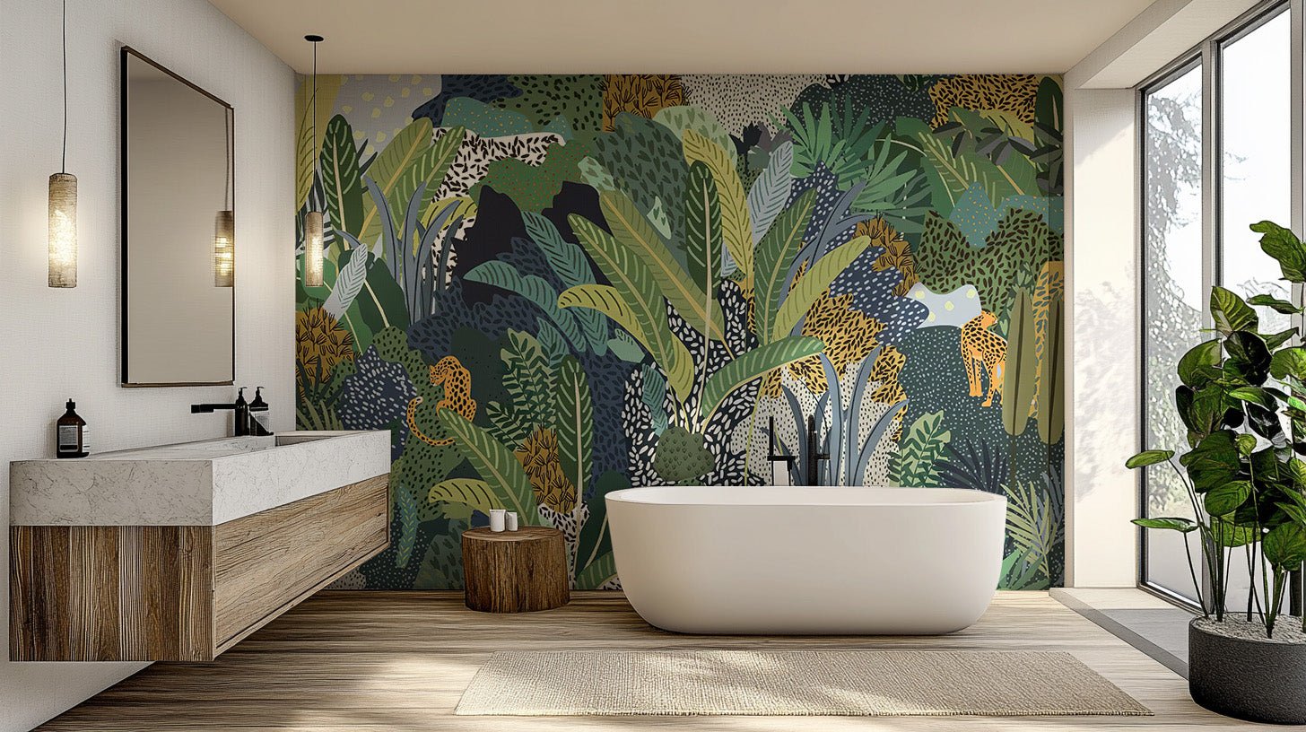 Jungle Cat Wall Mural - Wallanza