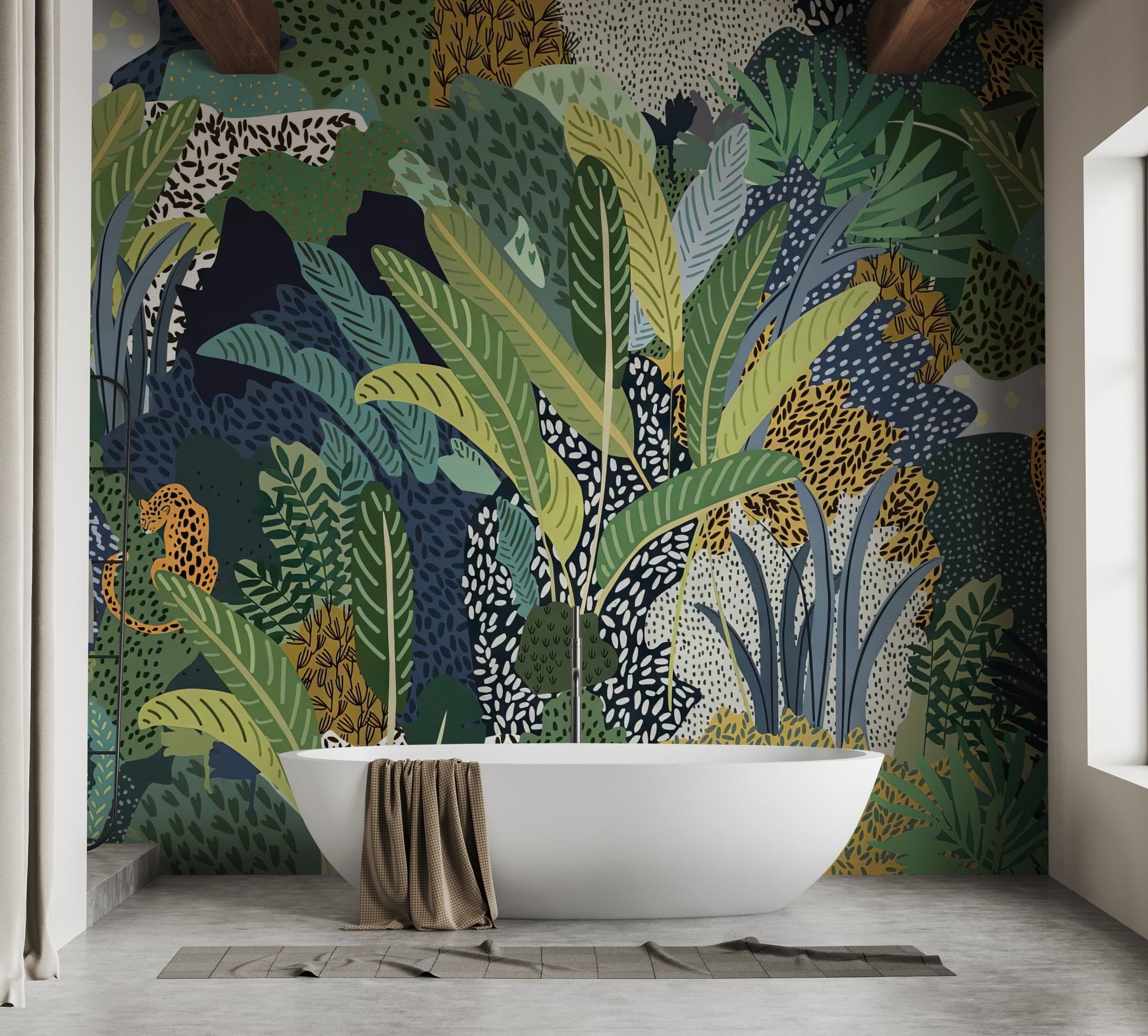 Jungle Cat Wall Mural - Wallanza