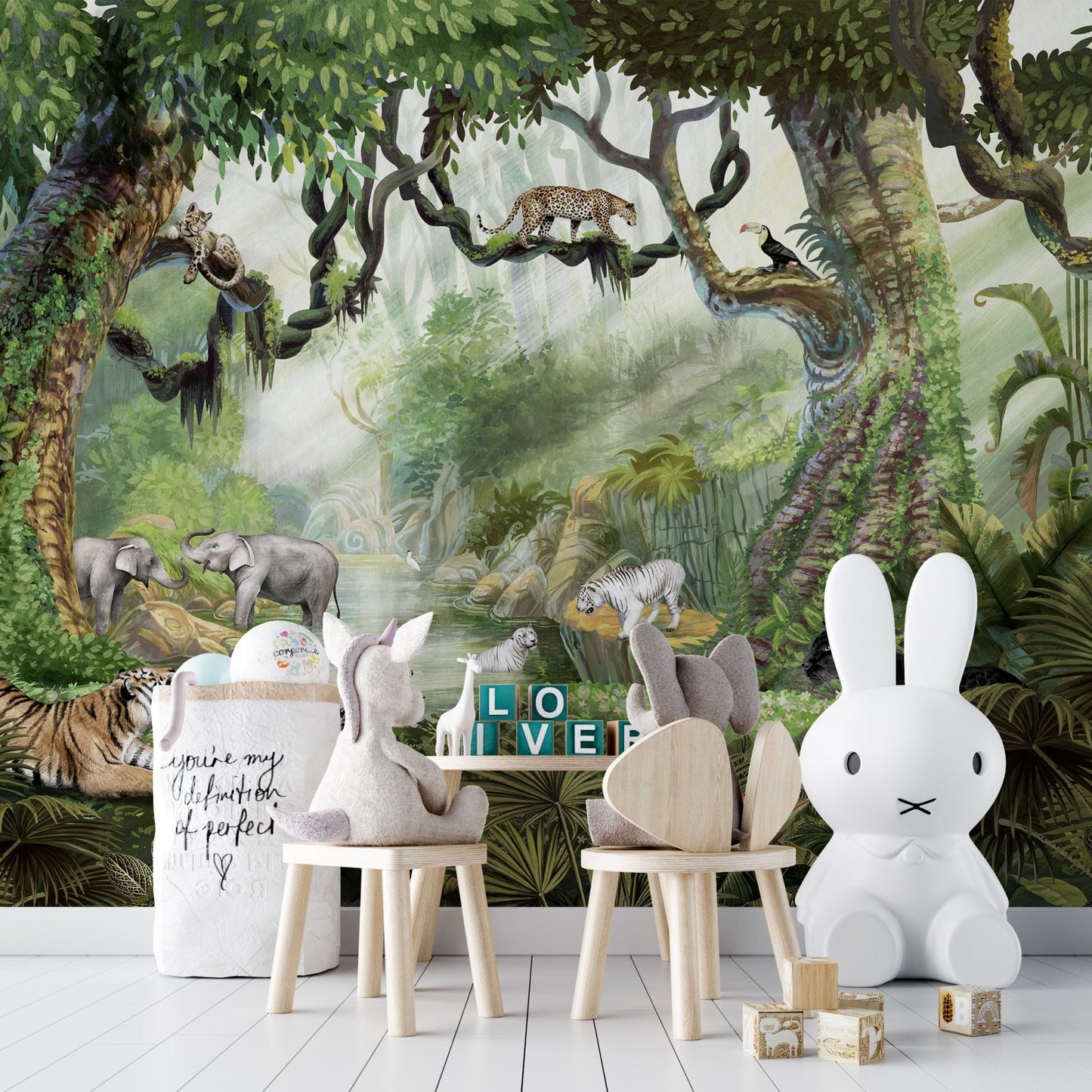 Jungle Cats Wallpaper Murals - Wallanza
