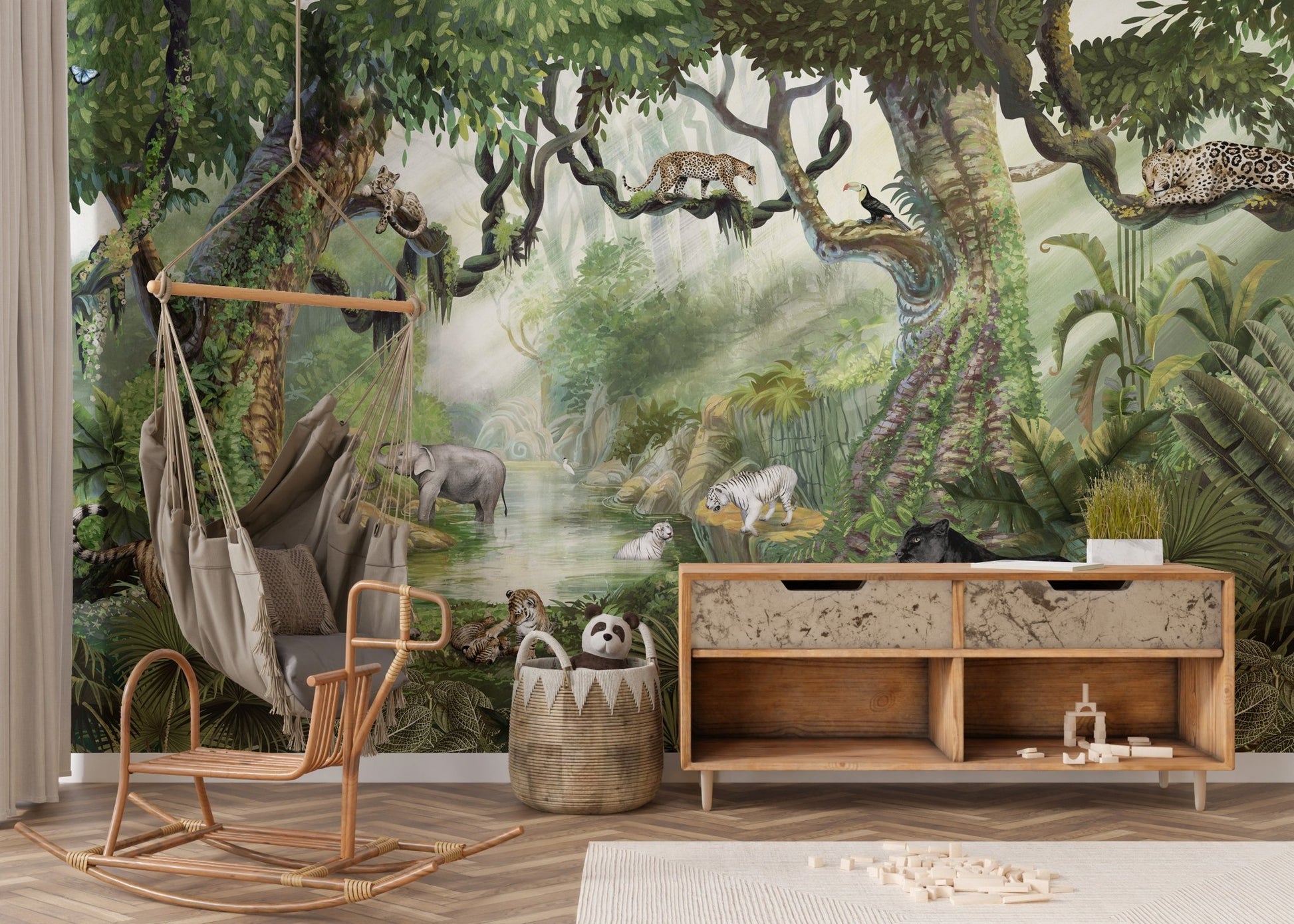 Jungle Cats Wallpaper Murals - Wallanza