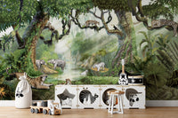 Jungle Cats Wallpaper Murals - Wallanza